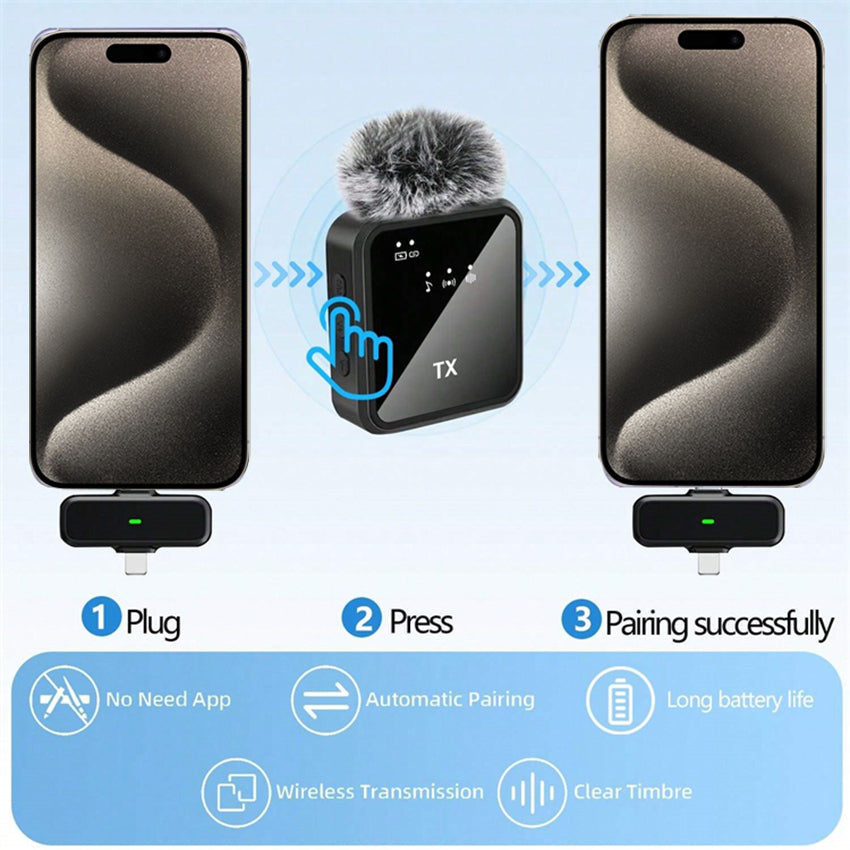 Micro sans fil double F15 Lightning et USB-C – vue 4