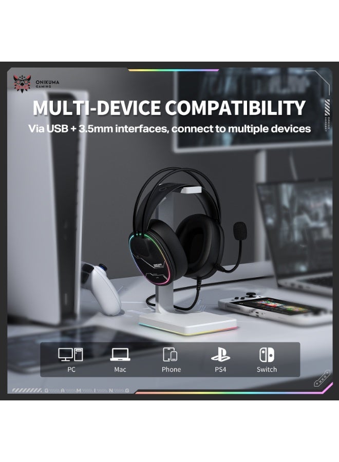 Casque gaming RGB Onikuma X91 – vue 2
