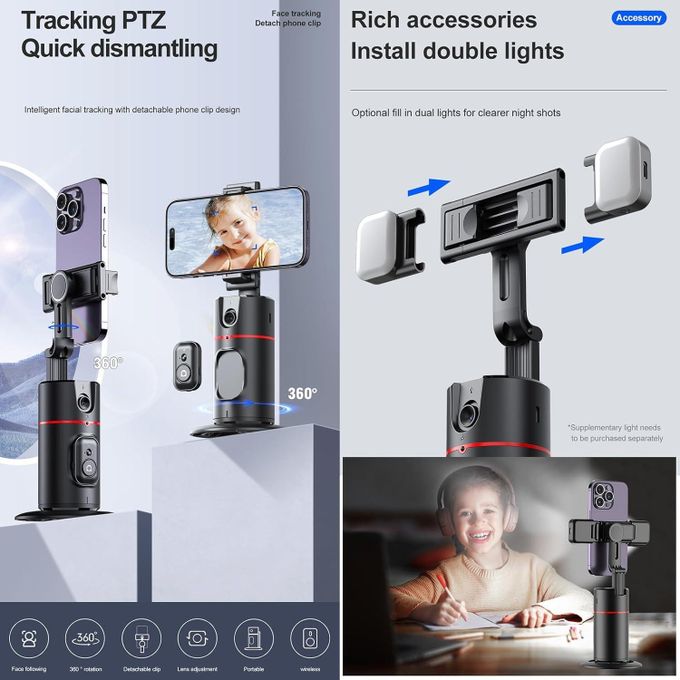Support smartphone rotatif 360° P02 – vue 3