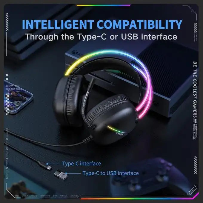 Casque gaming RGB Onikuma X33 – vue 2