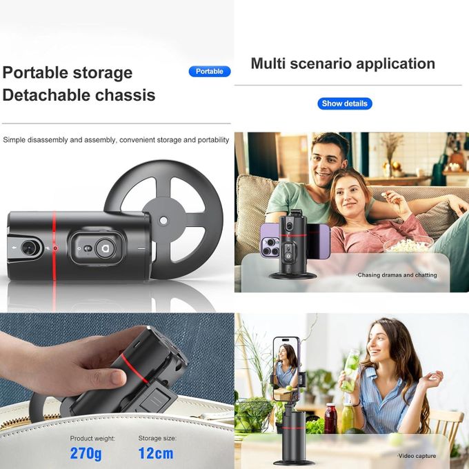 Support smartphone rotatif 360° P02 – vue 5