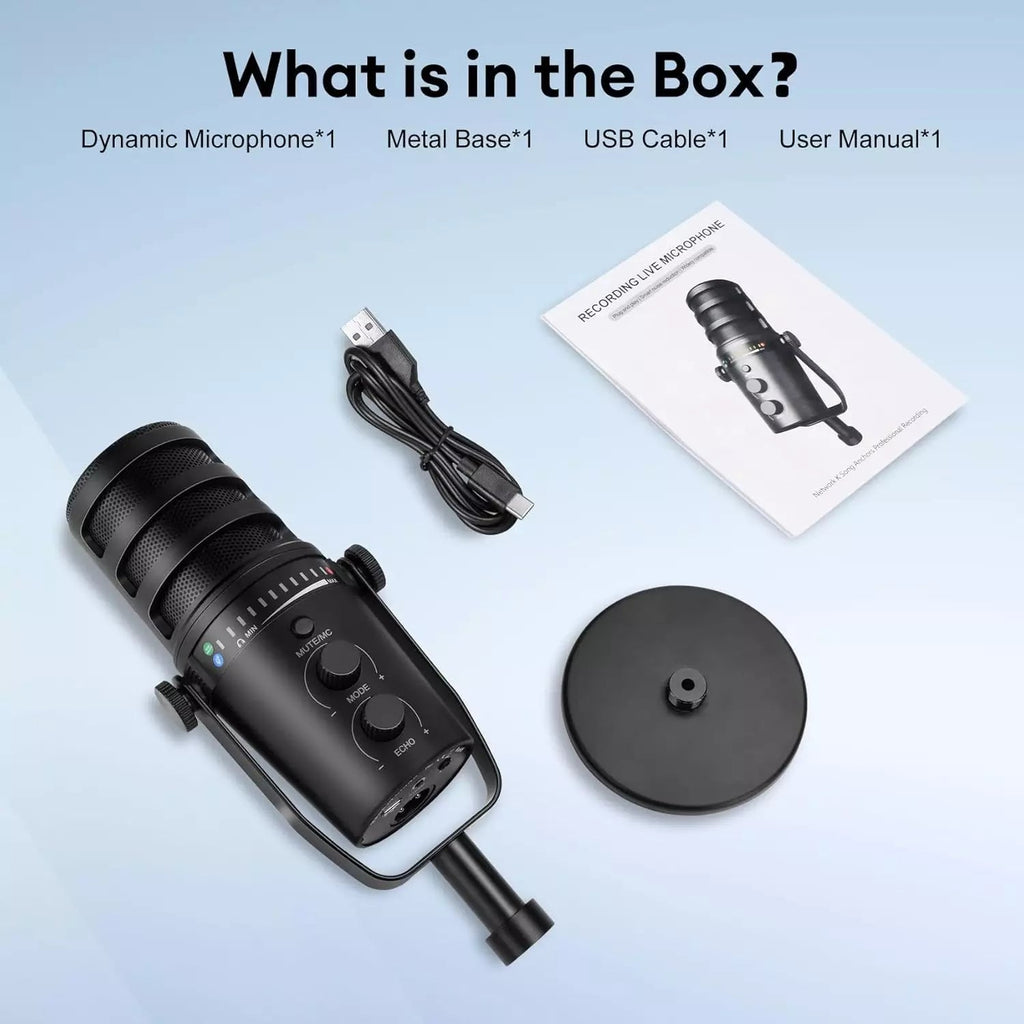 Micro podcast dynamique BERO USB et XLR – vue 2