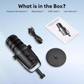Micro podcast dynamique BERO USB et XLR – vue 2