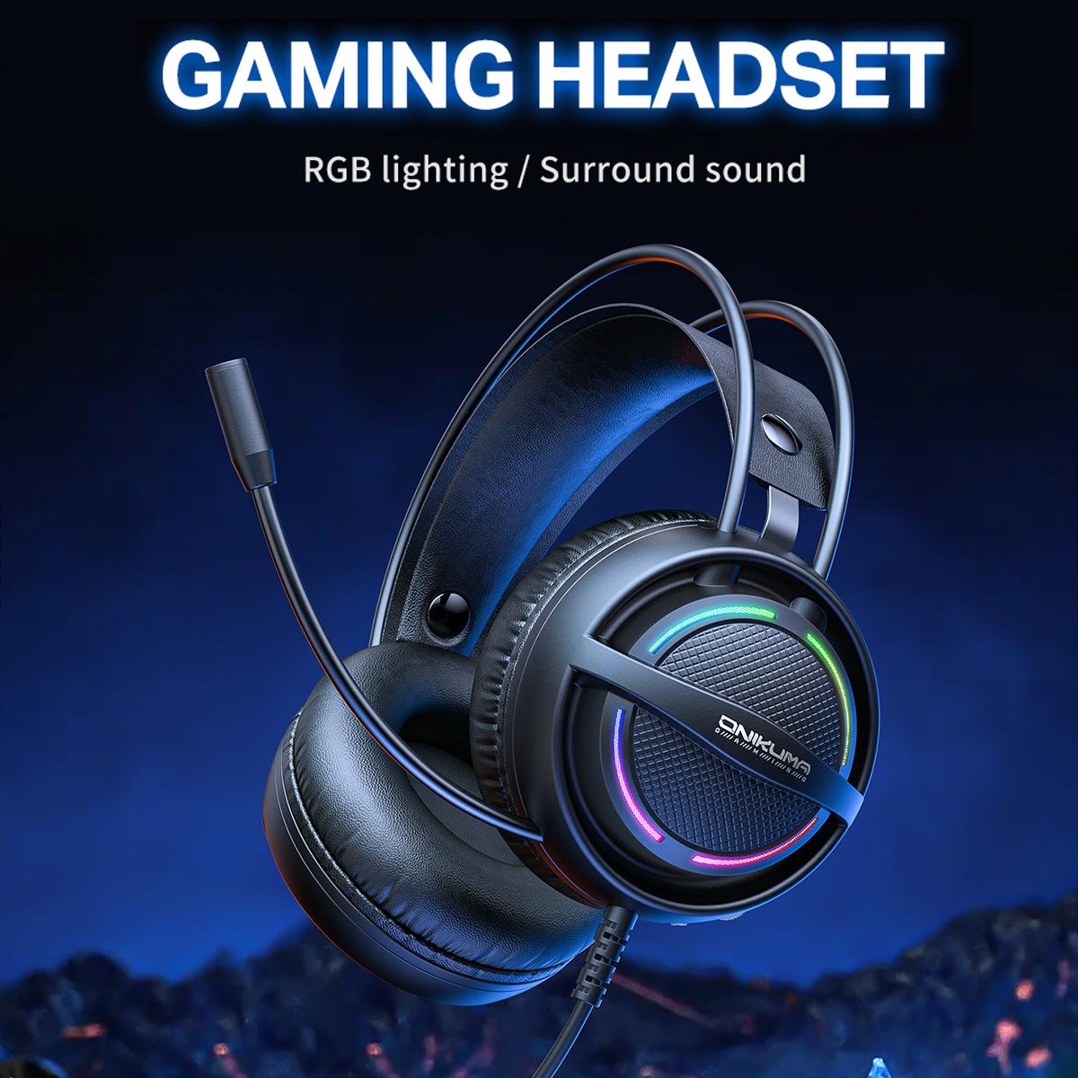 Casque gaming RGB Onikuma X88 – vue 2