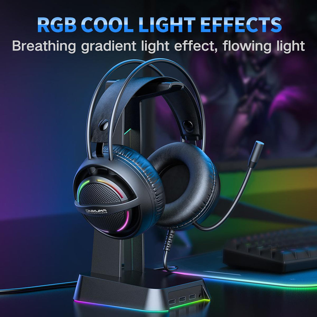 Casque gaming RGB Onikuma X88 – vue 3