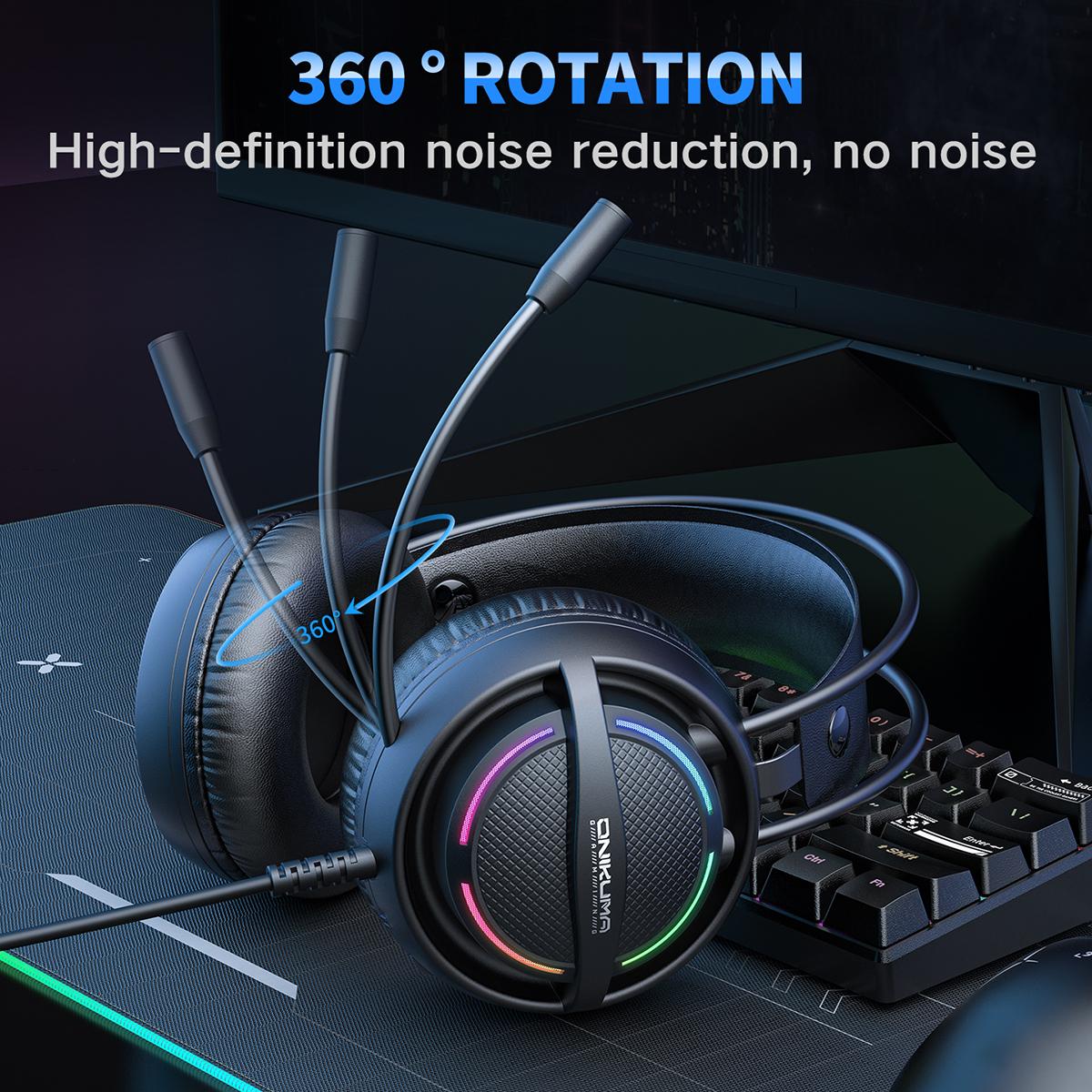 Casque gaming RGB Onikuma X88 – vue 5