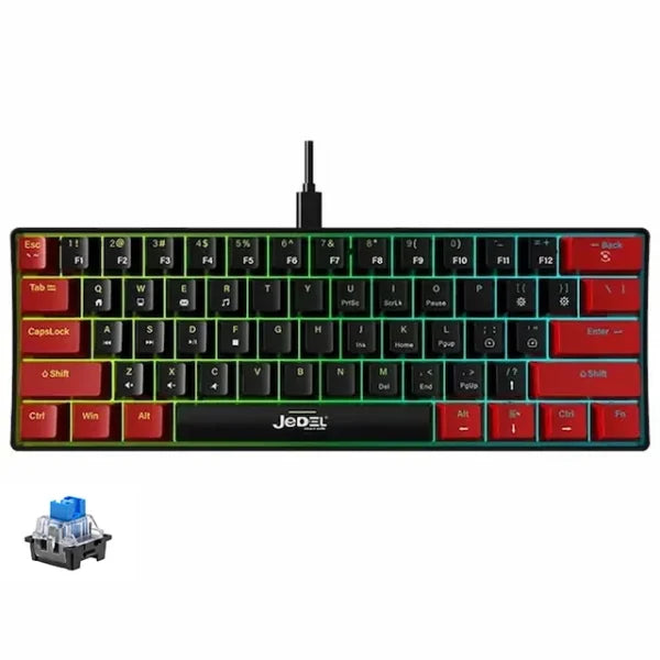 Clavier mécanique Jedel KL-69 61 touches RGB – vue 4