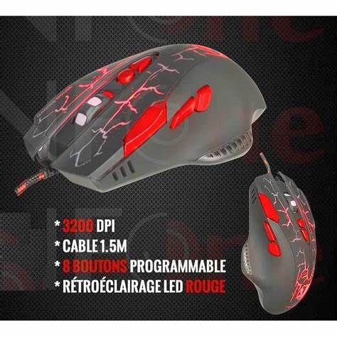 Souris gaming filaire Jedel GM830 – vue 2