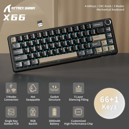 Clavier Attack Shark X66