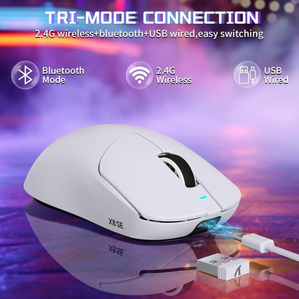 Souris gaming sans fil Attack Shark X8SE – vue 2