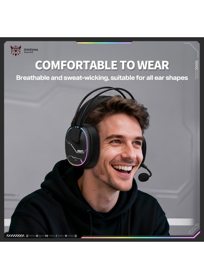 Casque gaming RGB Onikuma X91 – vue 5