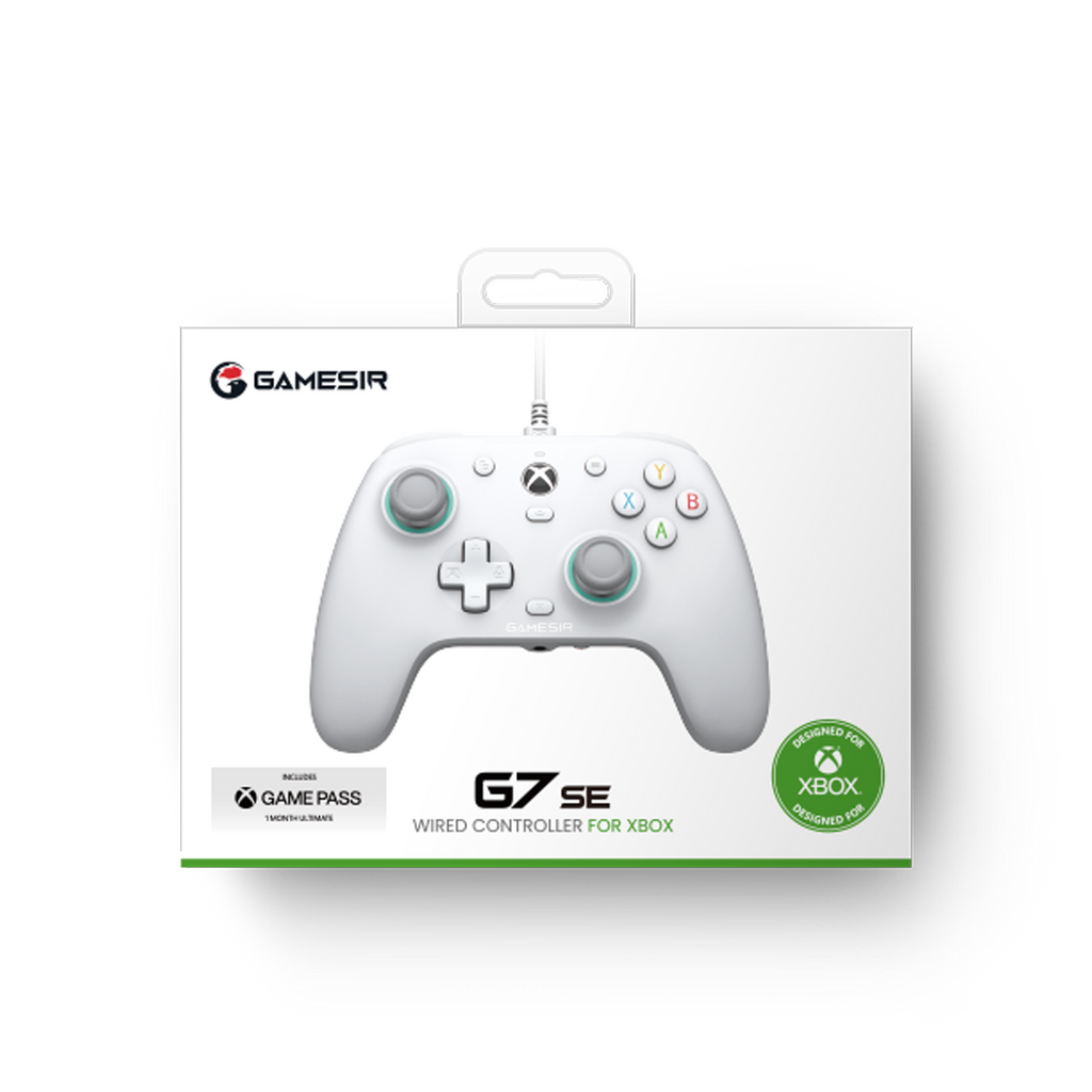 Manette filaire GameSir G7 SE Xbox blanche – vue 5