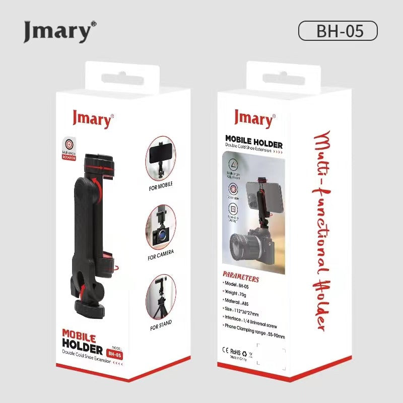 Support smartphone JMARY BH-05 double cold shoe – vue 4