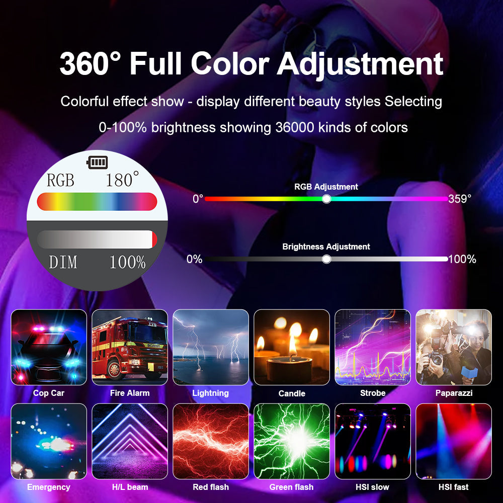 Lumière vidéo RGB JMARY FM-180RGB