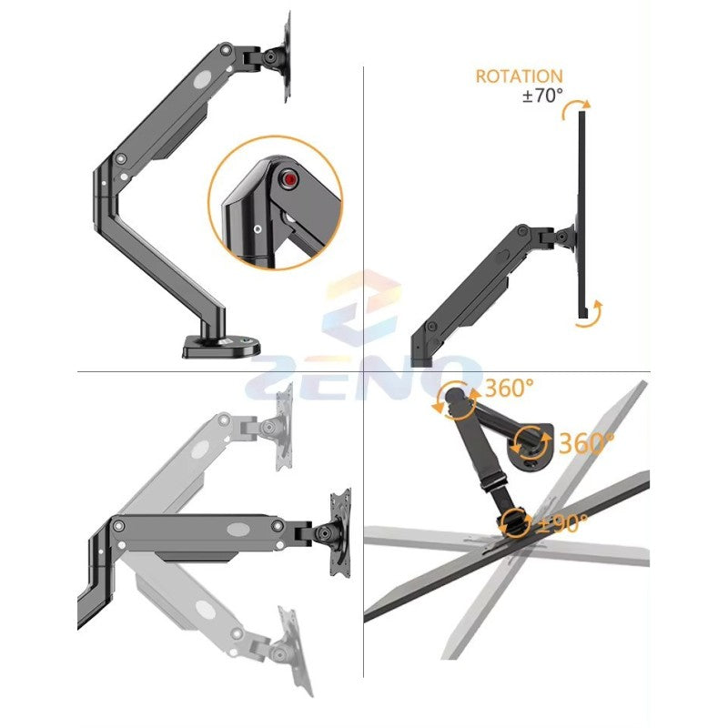 Bras support écran Zeno M8 – vue 4