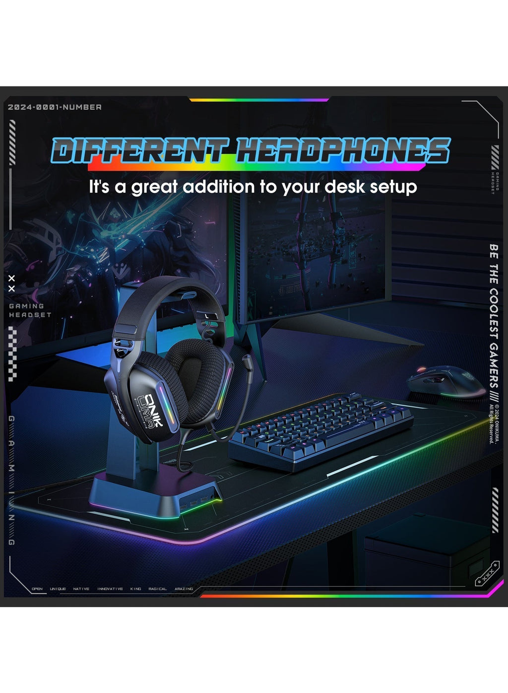Casque gaming Onikuma X12 RGB – vue 5