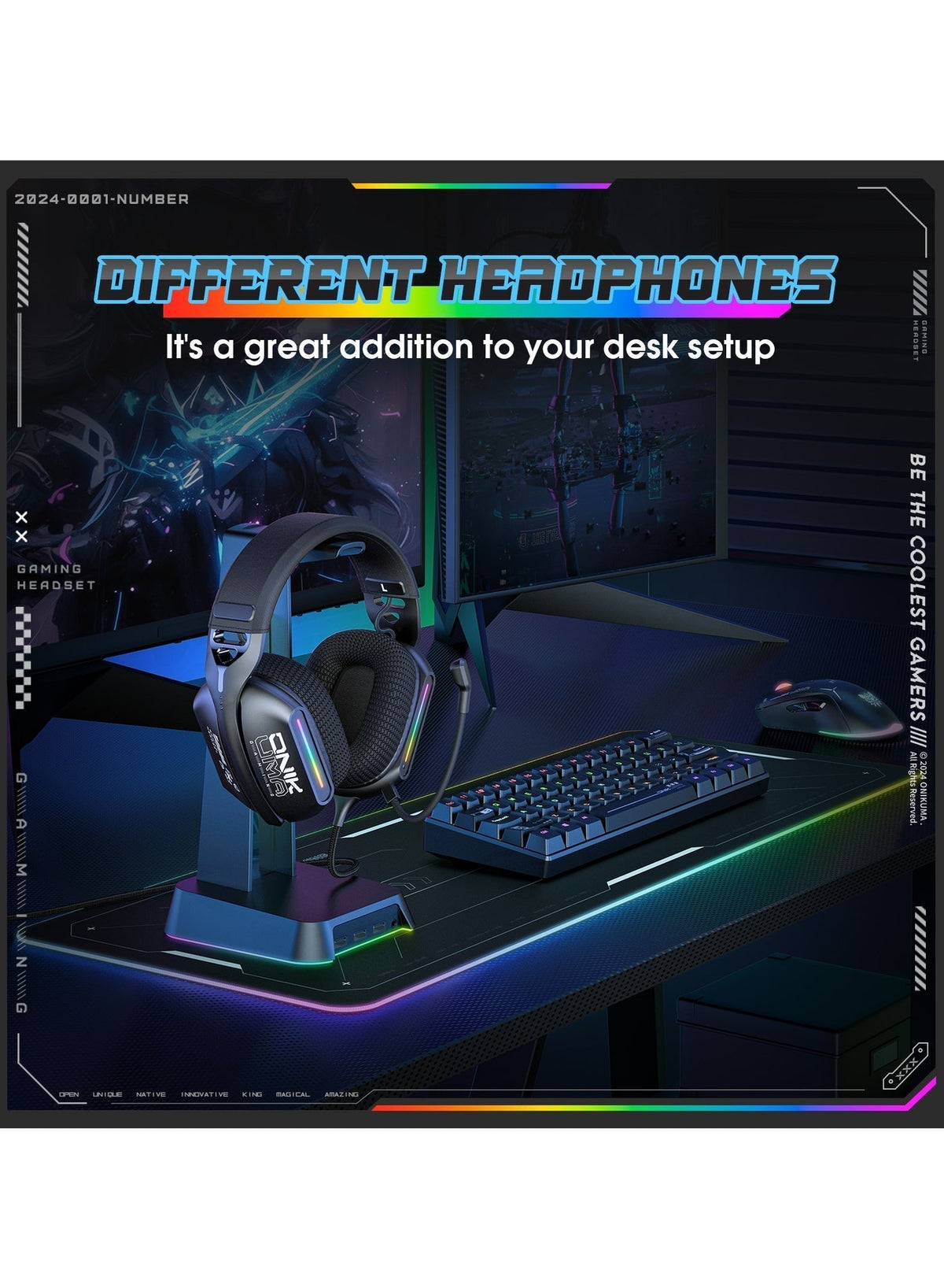 Casque gaming Onikuma X12 RGB – vue 5