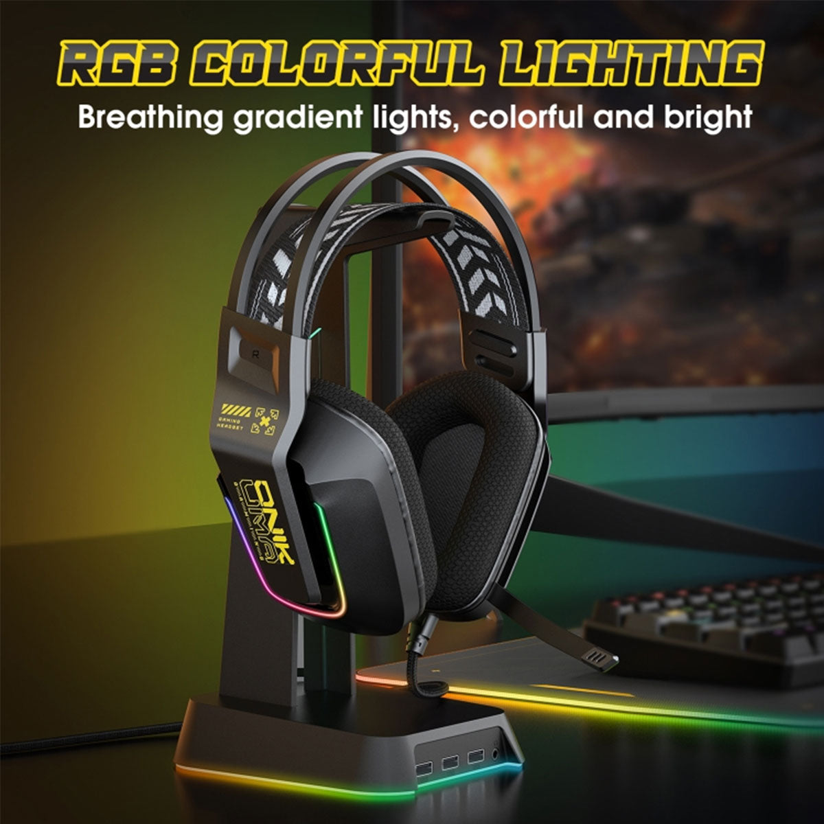 Casque gaming Onikuma X13 RGB – vue 2