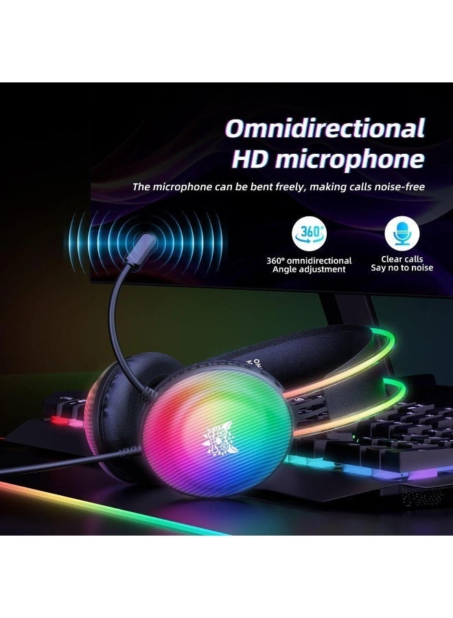 Casque gaming ONIKUMA X29 RGB – vue 3