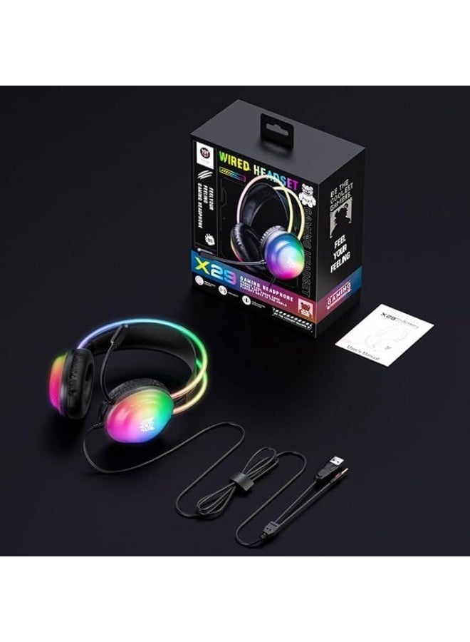 Casque gaming ONIKUMA X29 RGB – vue 4