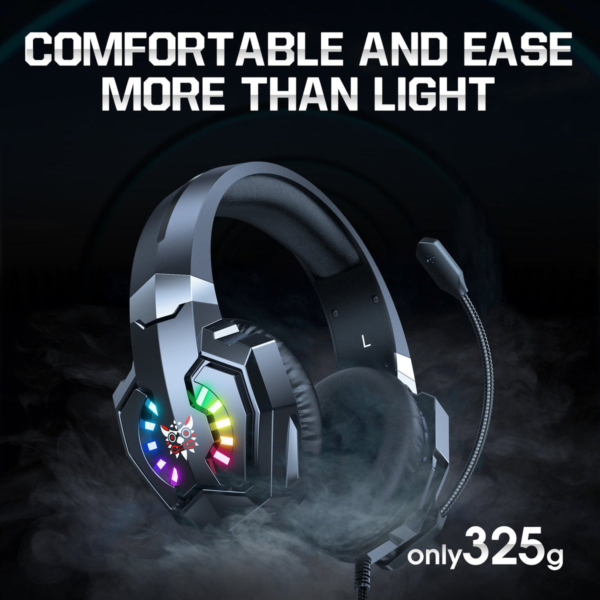 Casque gaming filaire Onikuma X32 RGB – vue 4