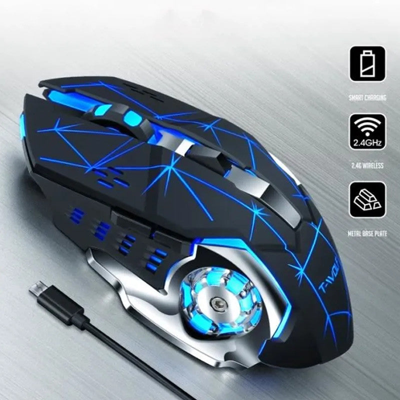 Souris gaming sans fil T-WOLF Q13 noire – vue 2