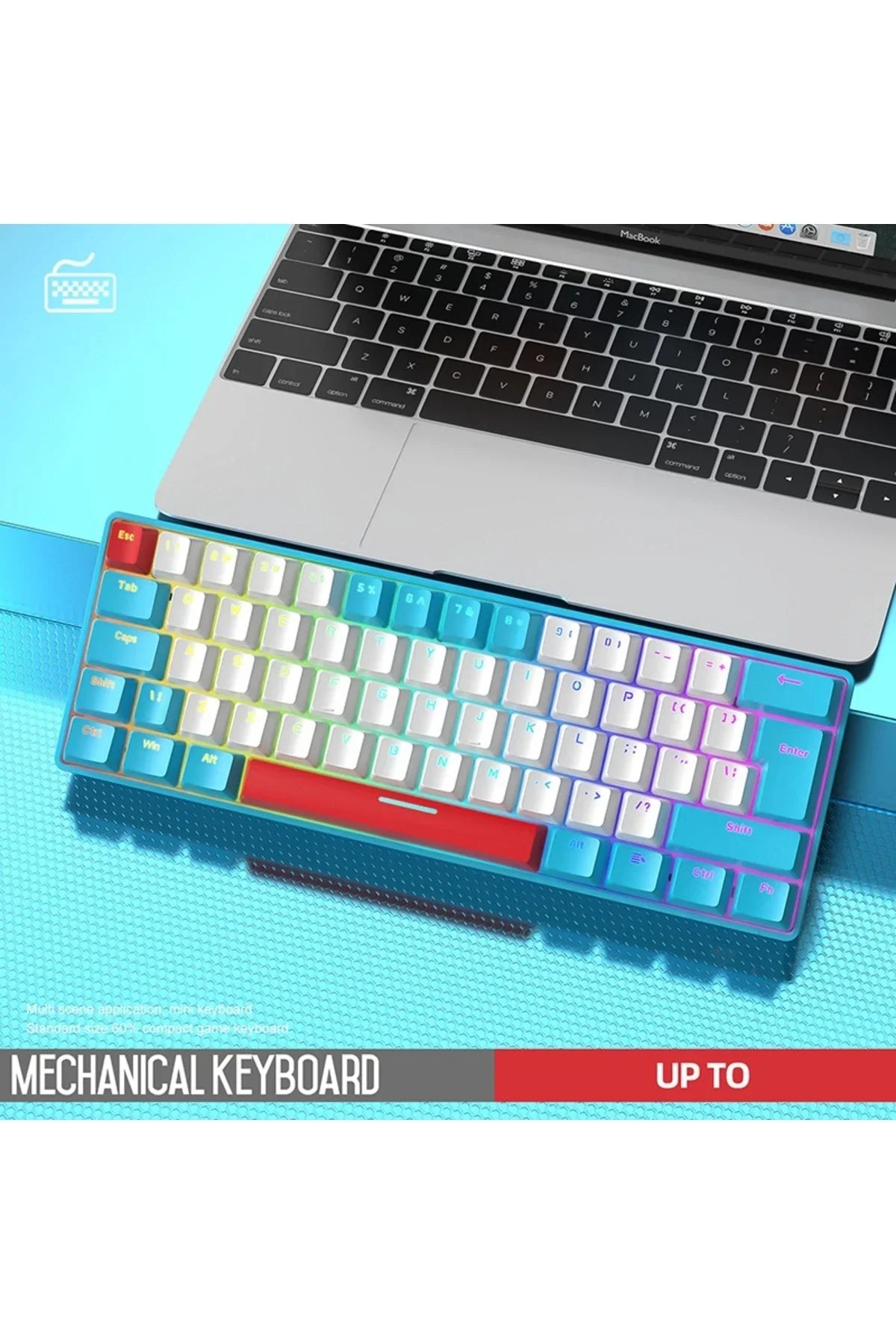 Clavier mécanique Ziyoulang T60 60 % RGB